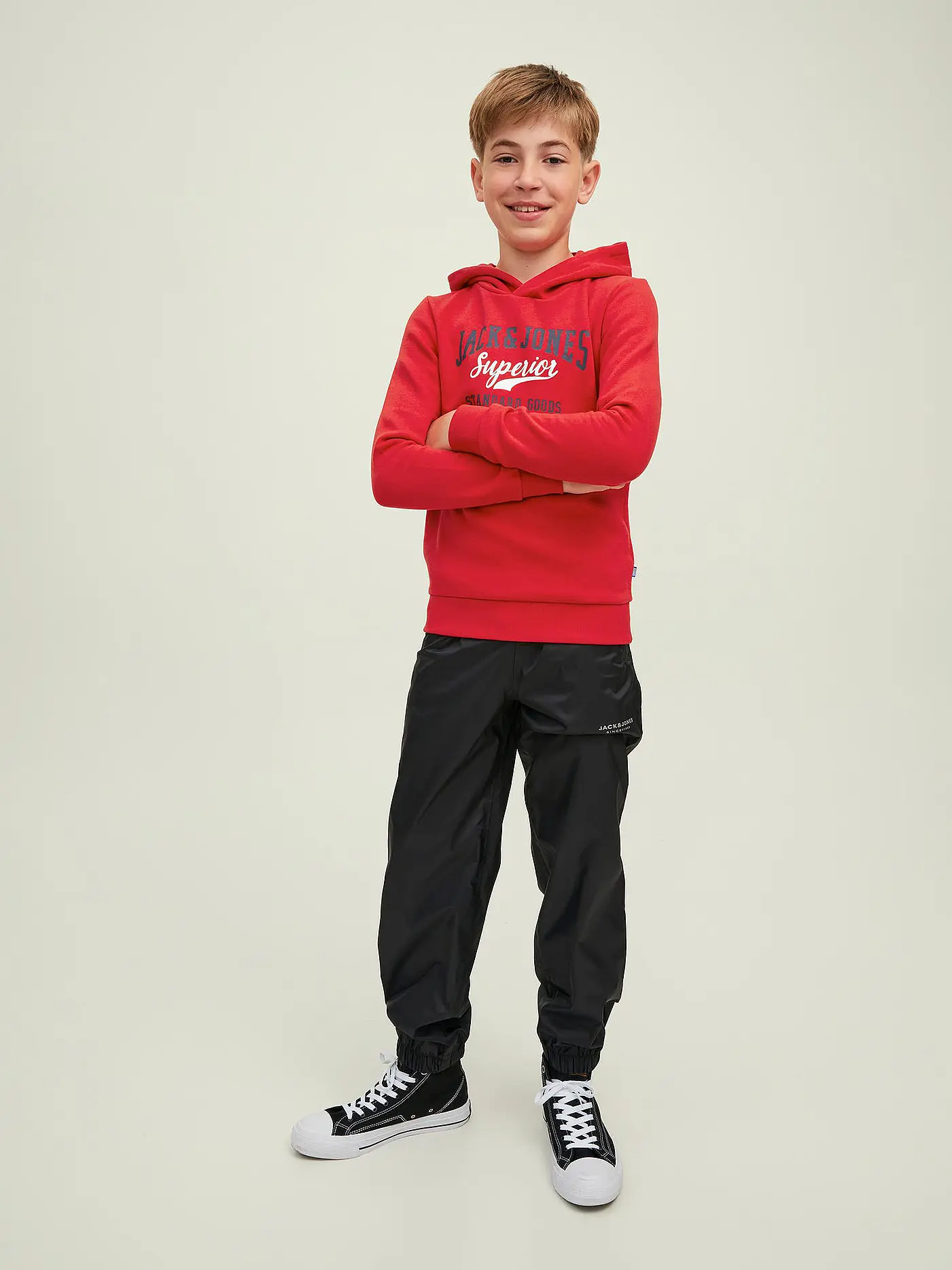JACK & JONES | Jungen Sweater JJELOGO | rot